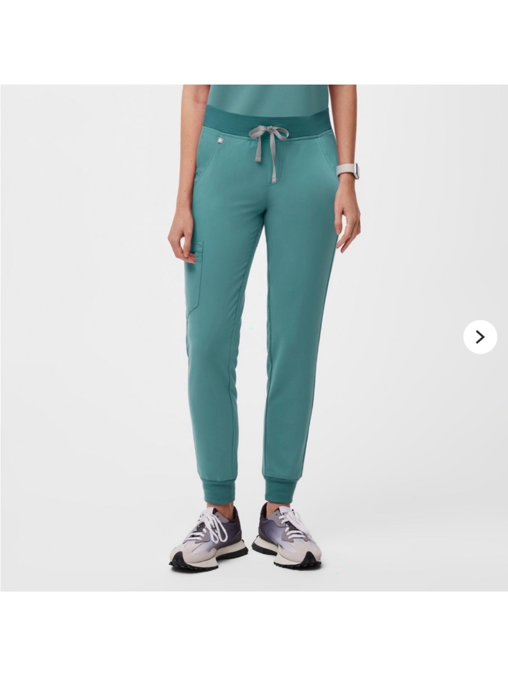 Figs Rare Hydrogreen High Waisted Zamora Jogger Scrub Pants Sz S/P